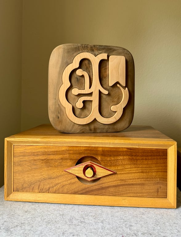 Custom CNC-Carved Wooden App Icon